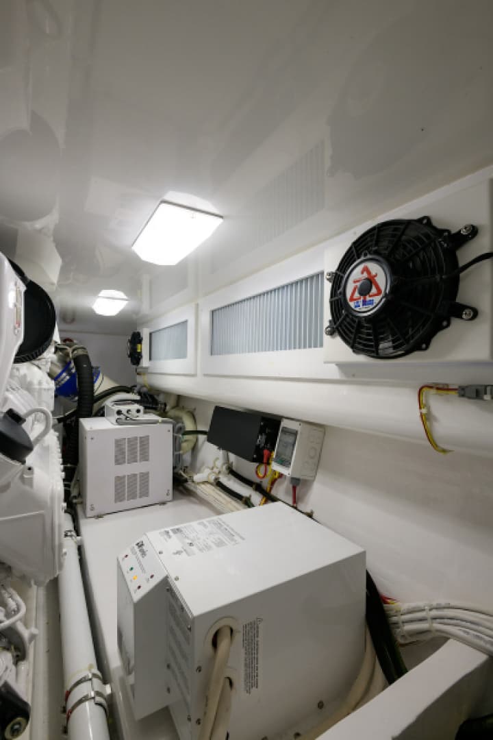 2017 48 Viking Convertible - Engine Room
