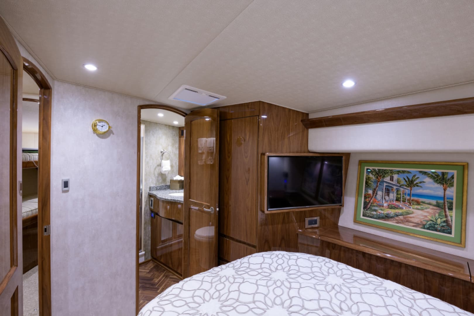 2017 48 Viking Convertible - Master Stateroom 