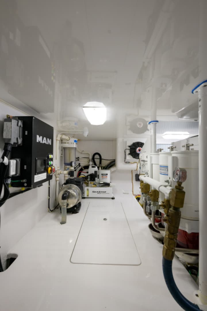 2017 48 Viking Convertible - Engine Room