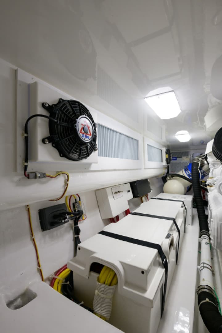 2017 48 Viking Convertible - Engine Room