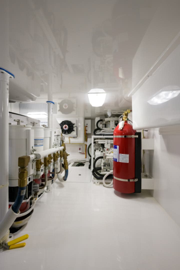 2017 48 Viking Convertible - Engine Room