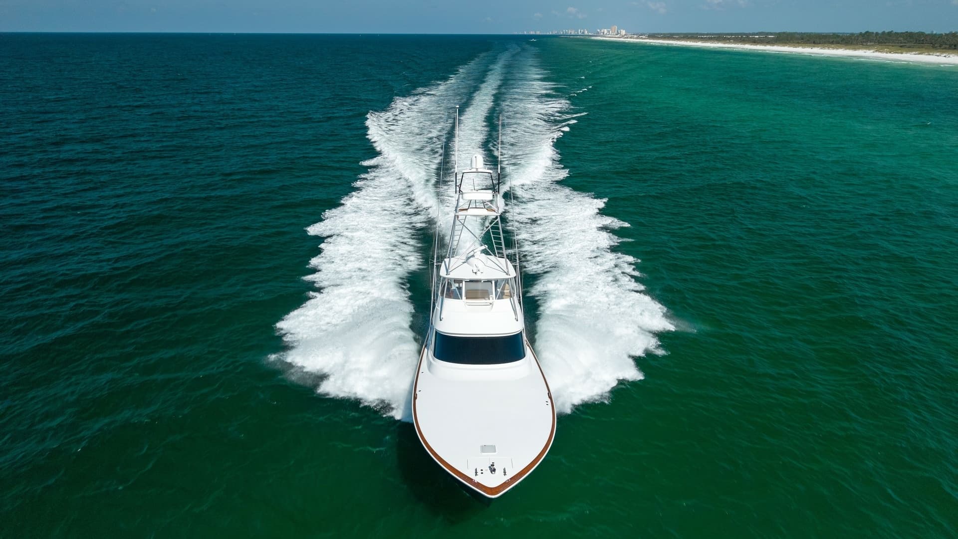 Aerial View of Bow and Wake