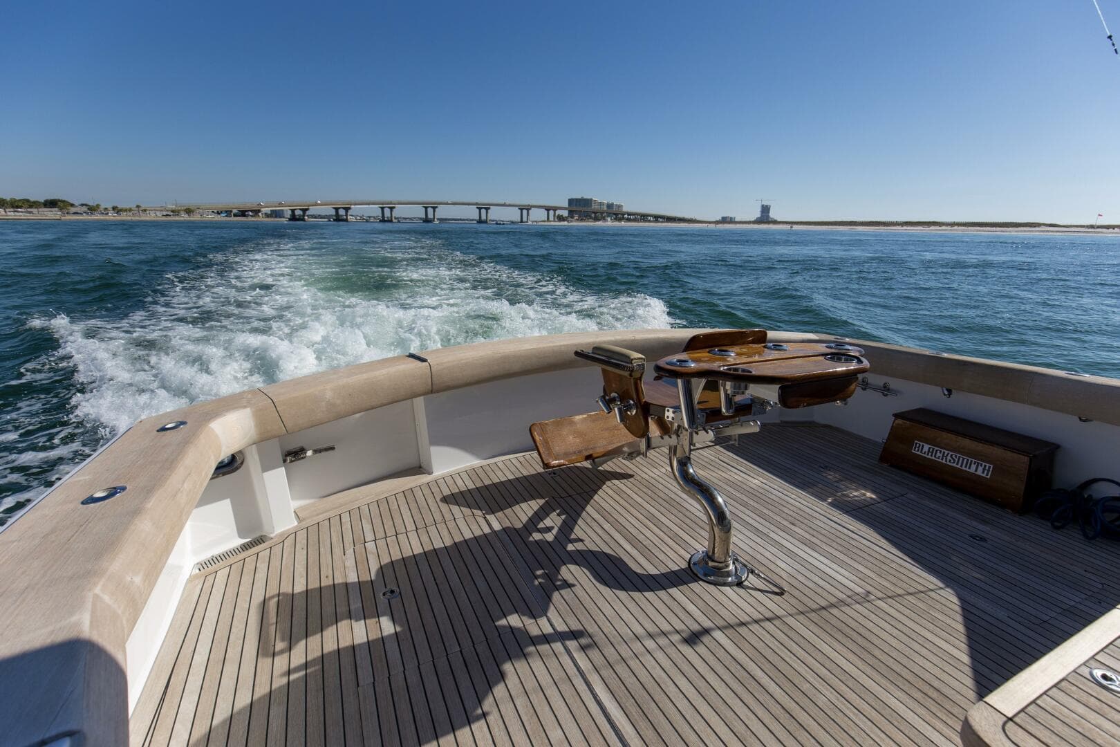 2008 60 Hatteras Blacksmith Stern Deck (2)