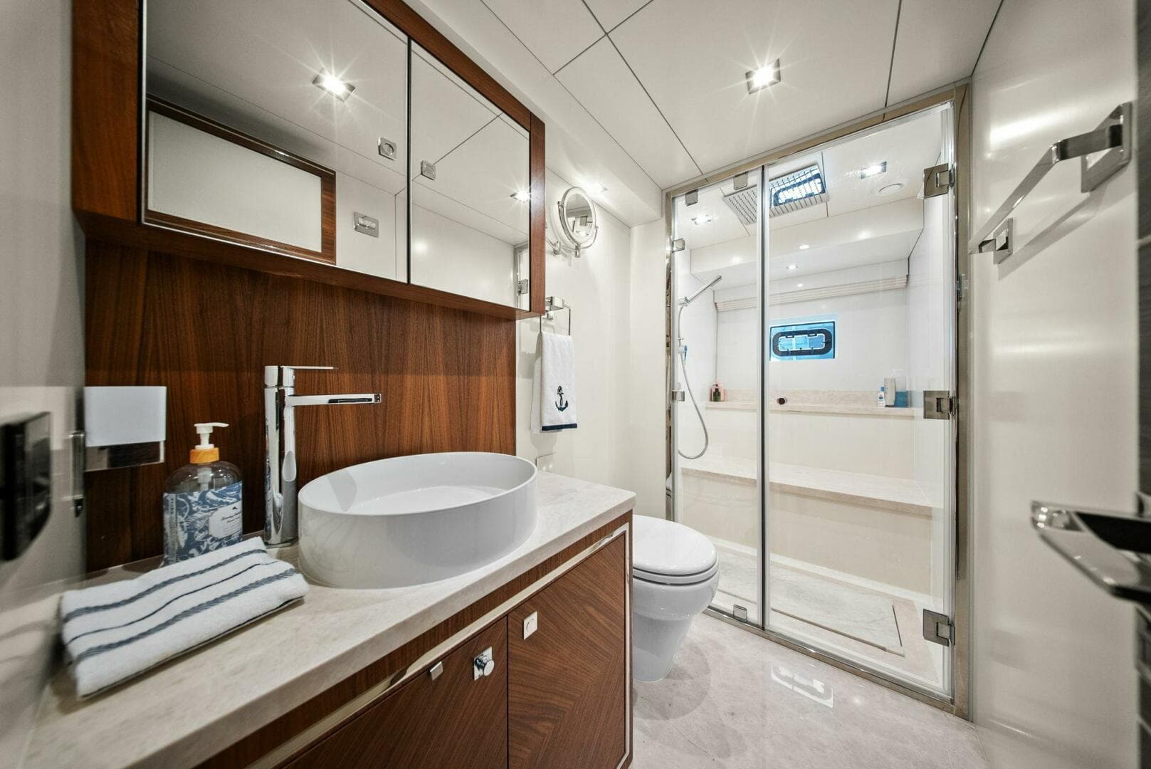 2021 Sirena 64- DESTIN-E- Master Stateroom Head