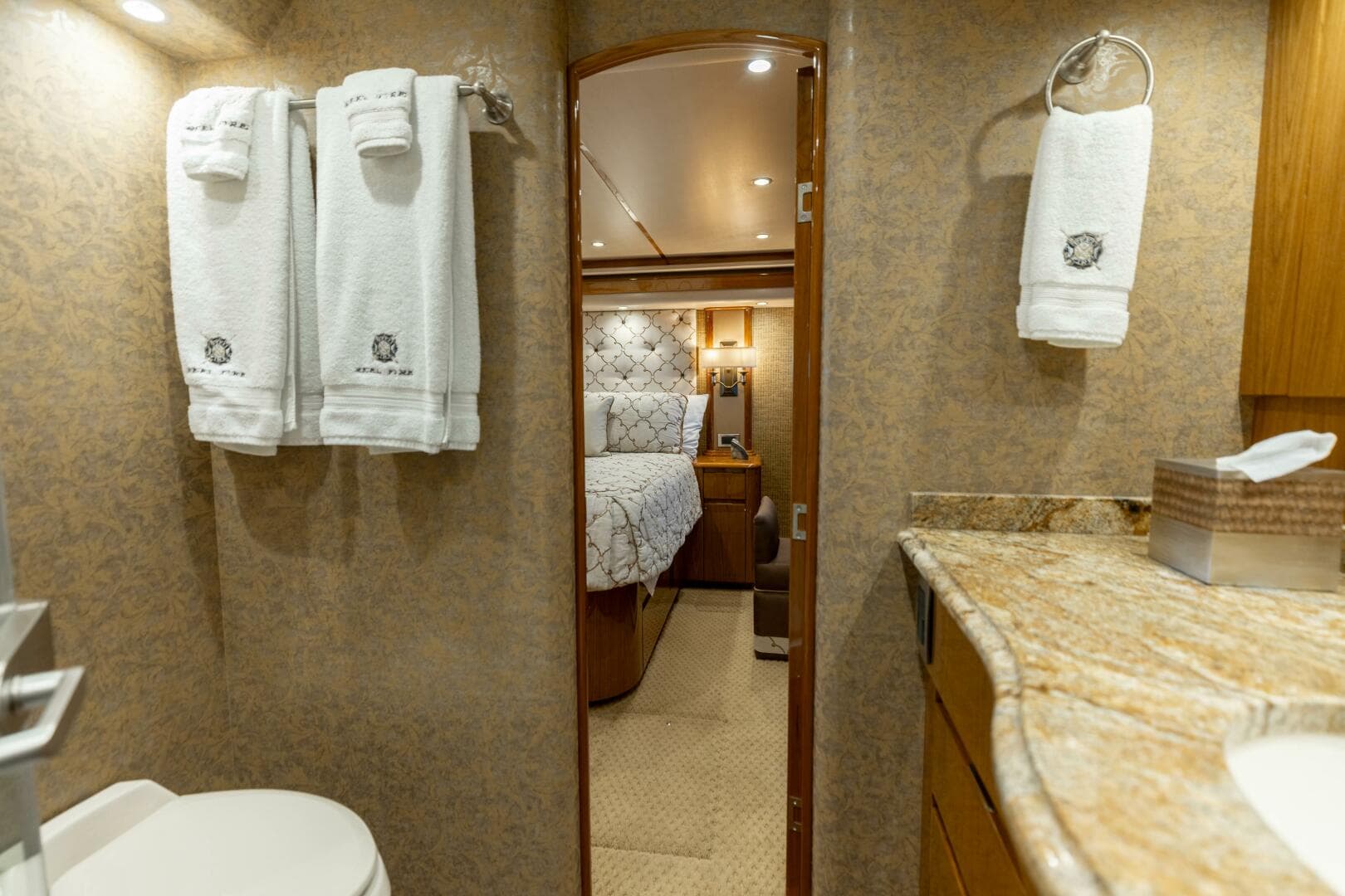 2013 Viking 76 Convertible- REEL FIRE- Master Stateroom Head