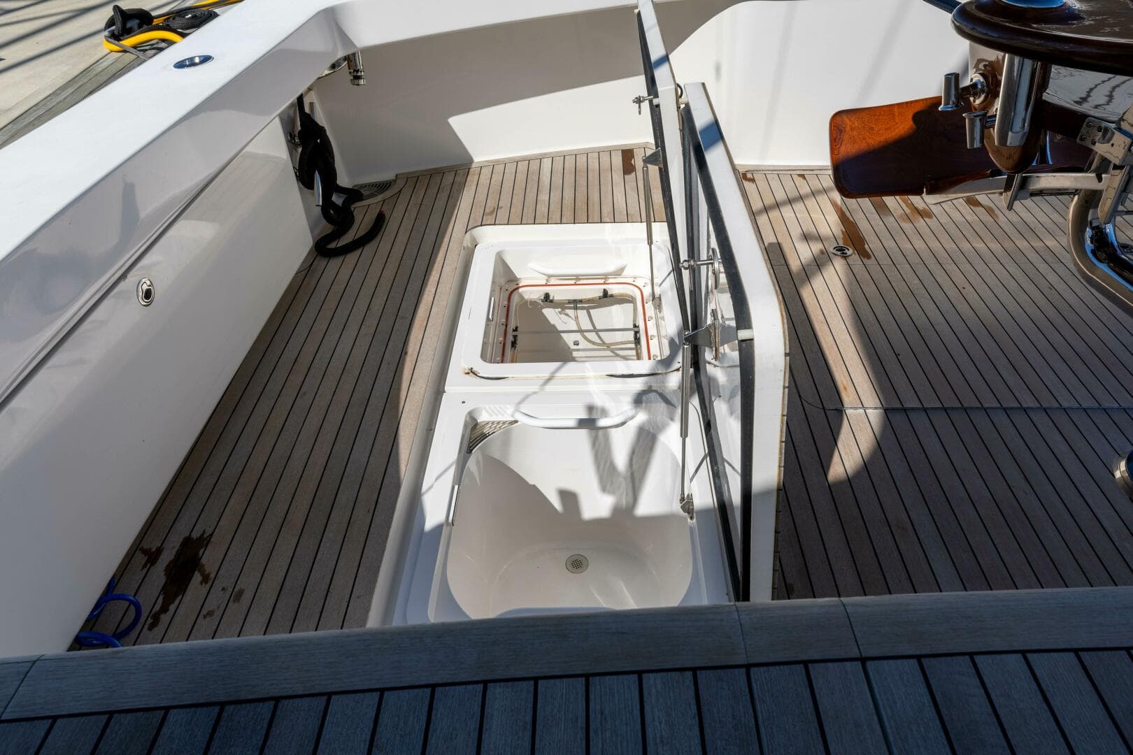 2013 Viking 76 Convertible- REEL FIRE- Cockpit Storage