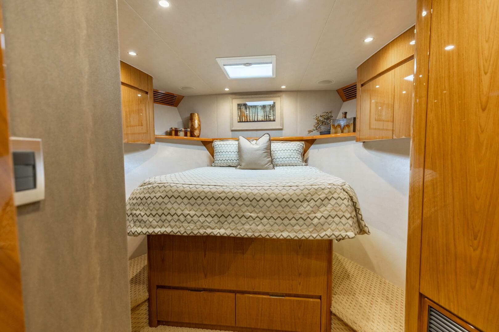 2013 Viking 76 Convertible- REEL FIRE- Forward VIP Stateroom