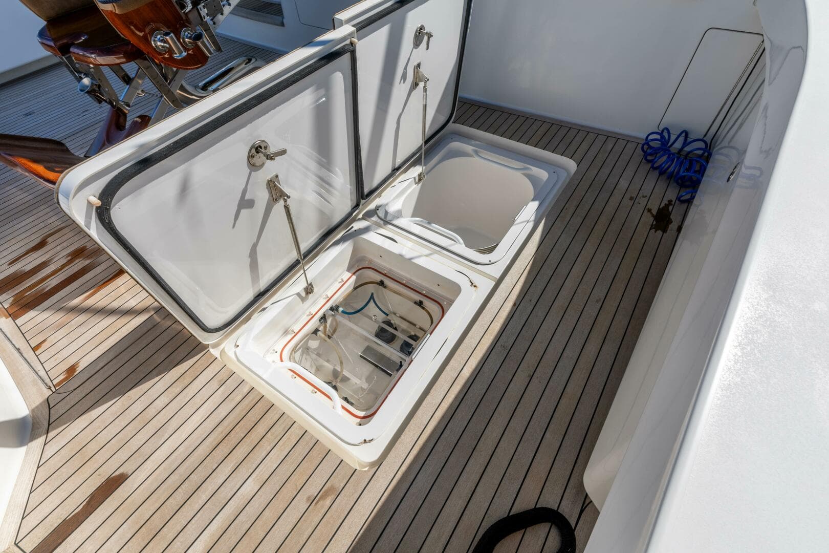 2013 Viking 76 Convertible- REEL FIRE- Cockpit Storage