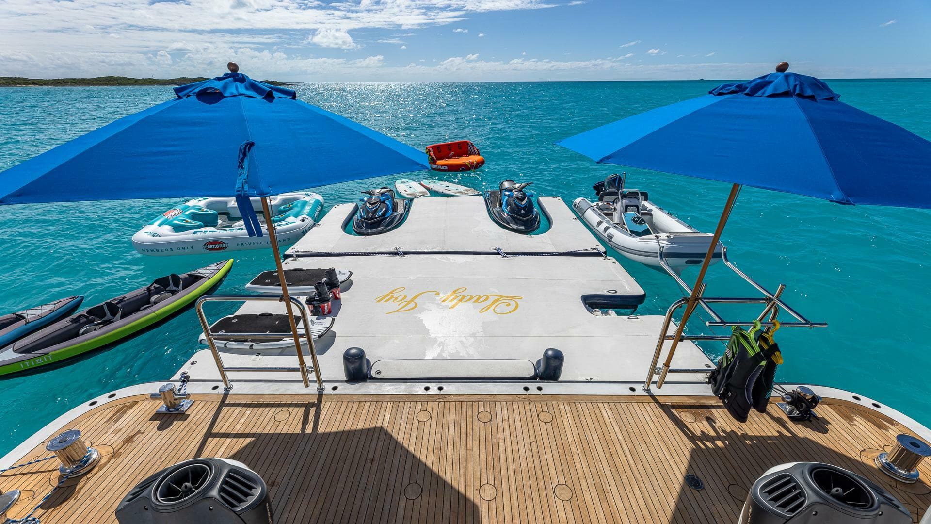 Swim Platform and Toys