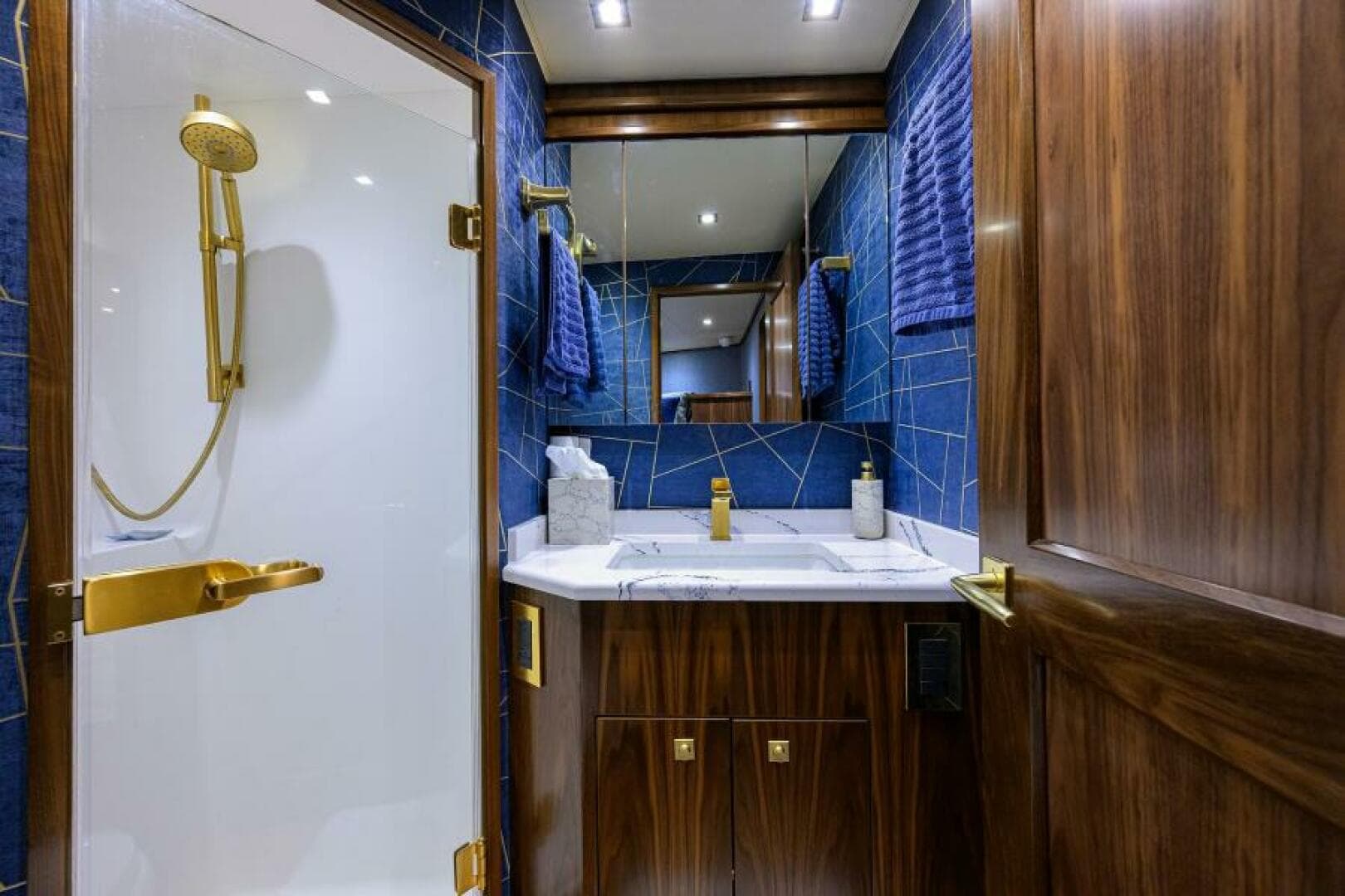 Viking 80 - KEMOSABE - Forward Starboard Head