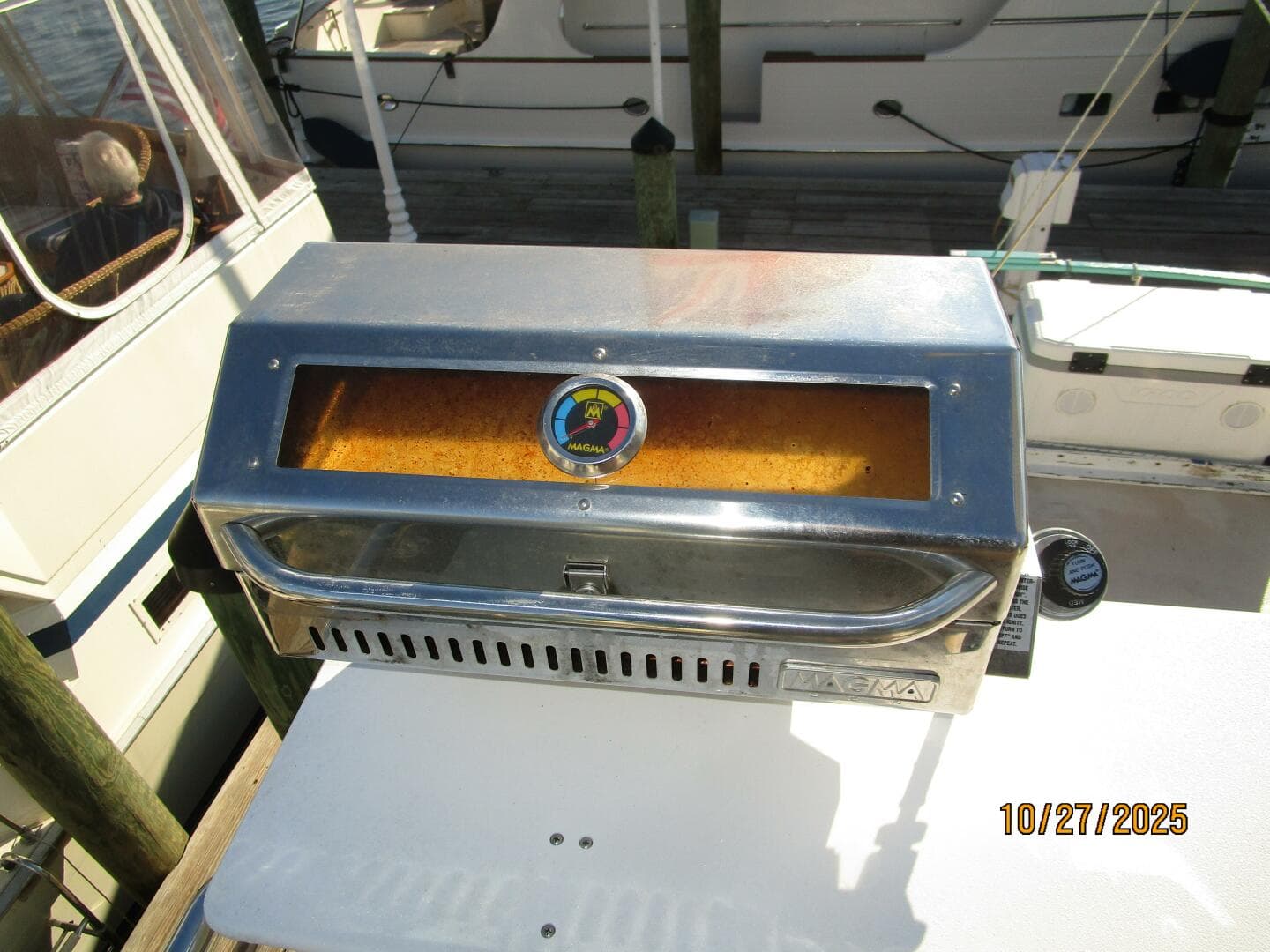 38' Marine Trader BBQ grill