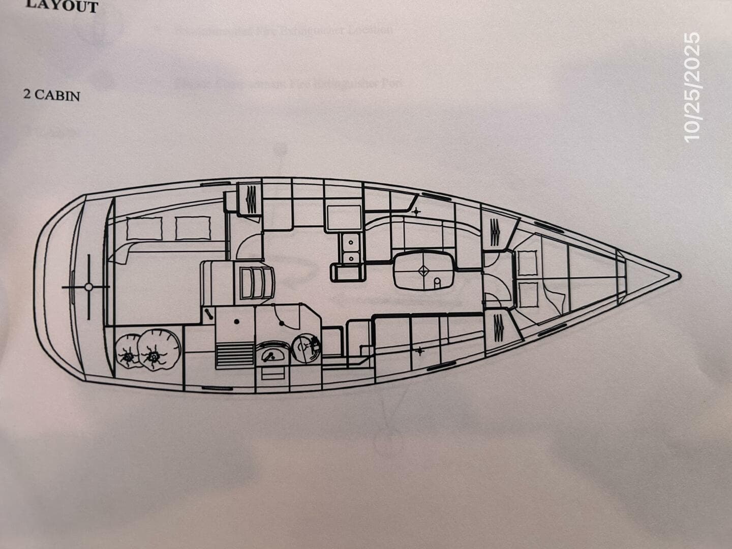 37' Beneteau layout
