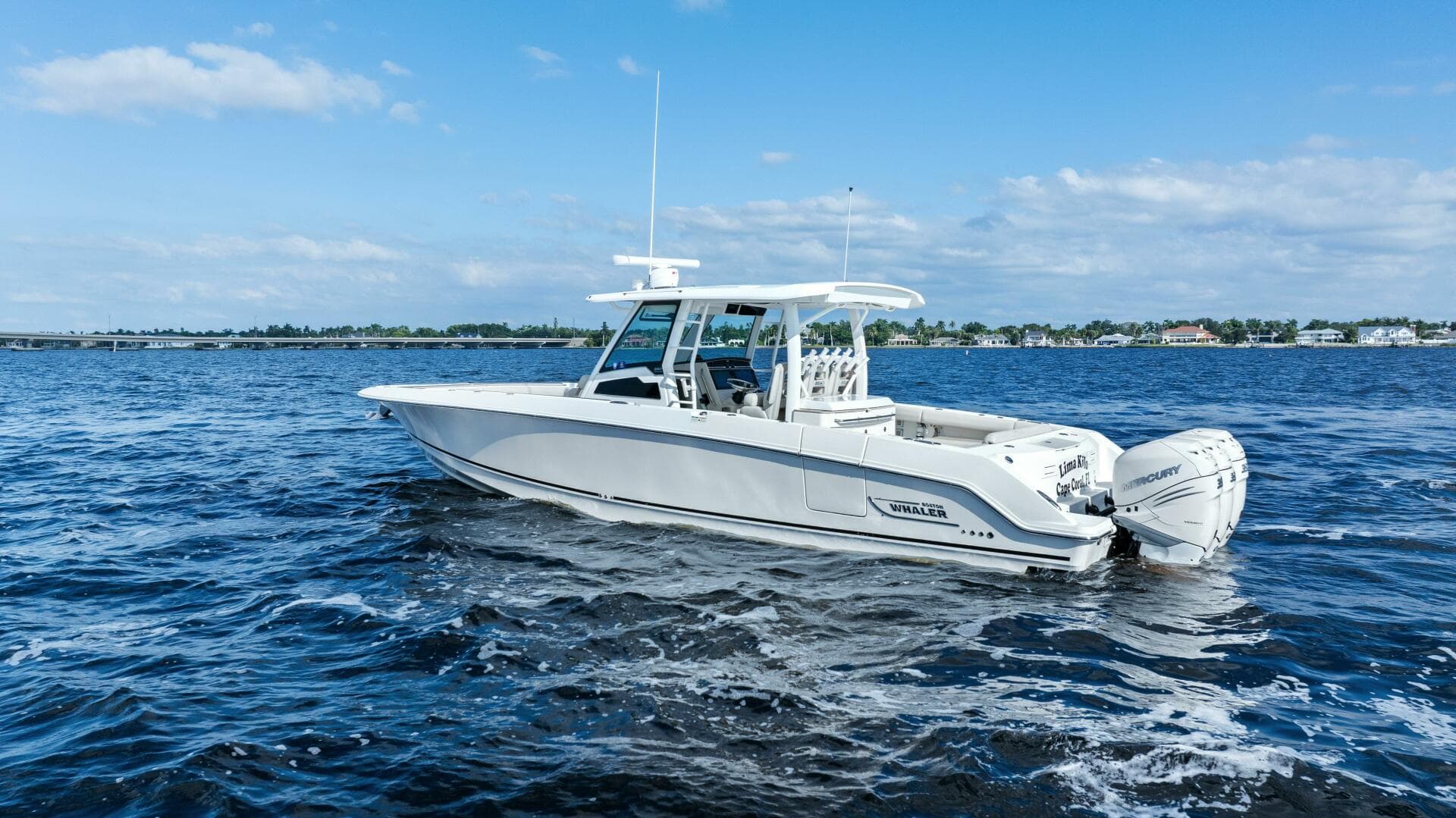 2019 Boston Whaler 380 Outrage 'Lima Kilo' - Profile Port