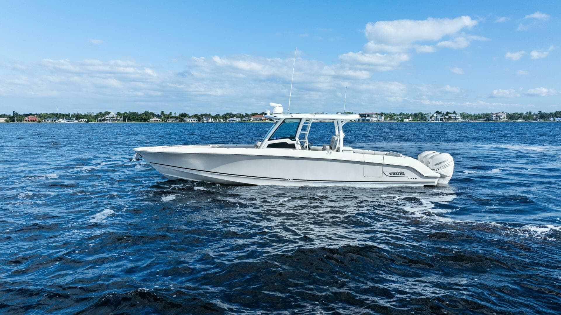 2019 Boston Whaler 380 Outrage 'Lima Kilo' - Profile Port