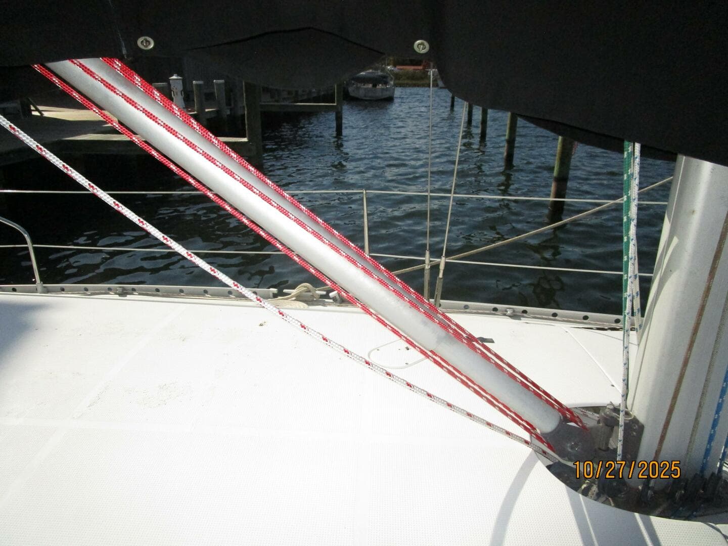 38' Beneteau boom vang2