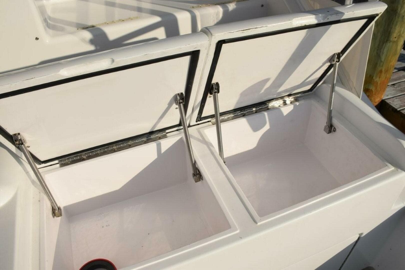 Storage Boxes With Gasketed Tops In Tackle Center