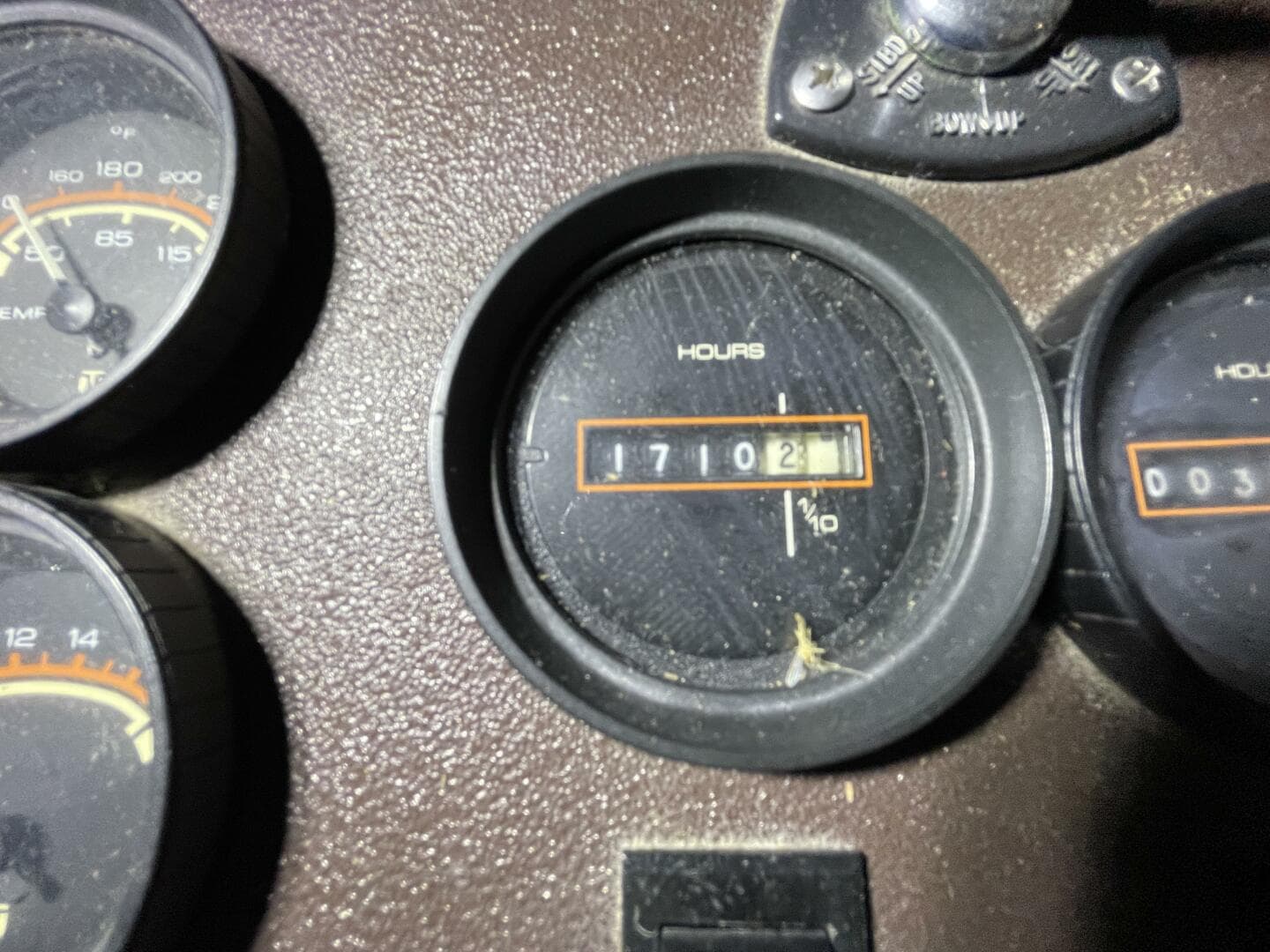 Engine Hour Meter Showing 1702 Hours – Egg Harbor 40