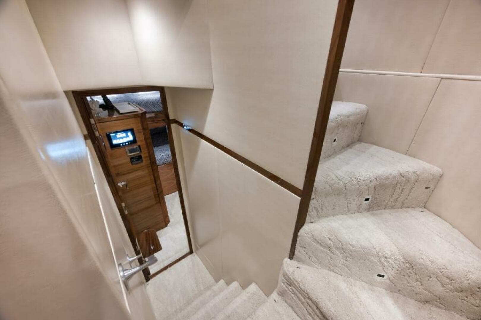 2024 Viking 68 Convertible- GYS TRADE- Companionway to Crew Qtrs