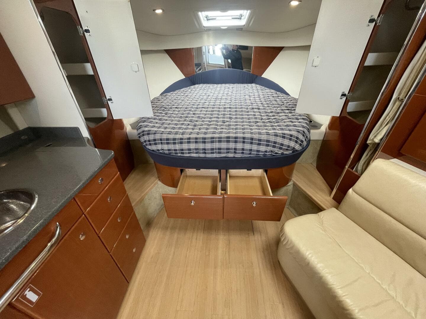 2011 Formula 34PC storage inside berth