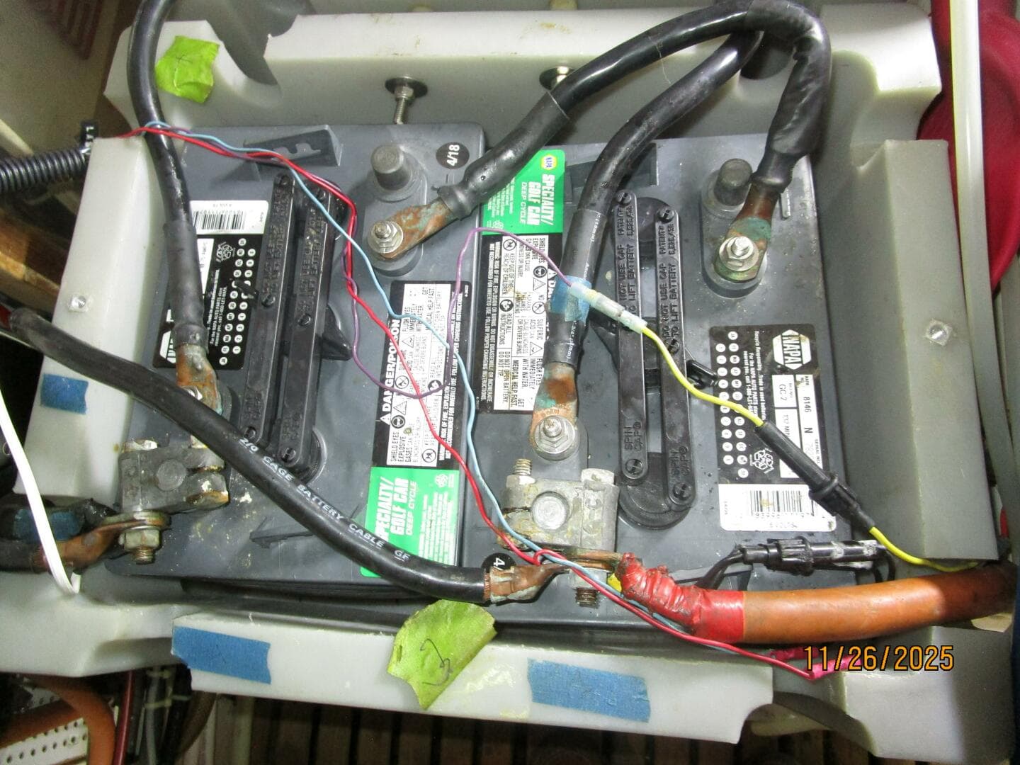 42' Grand Banks battery bank3