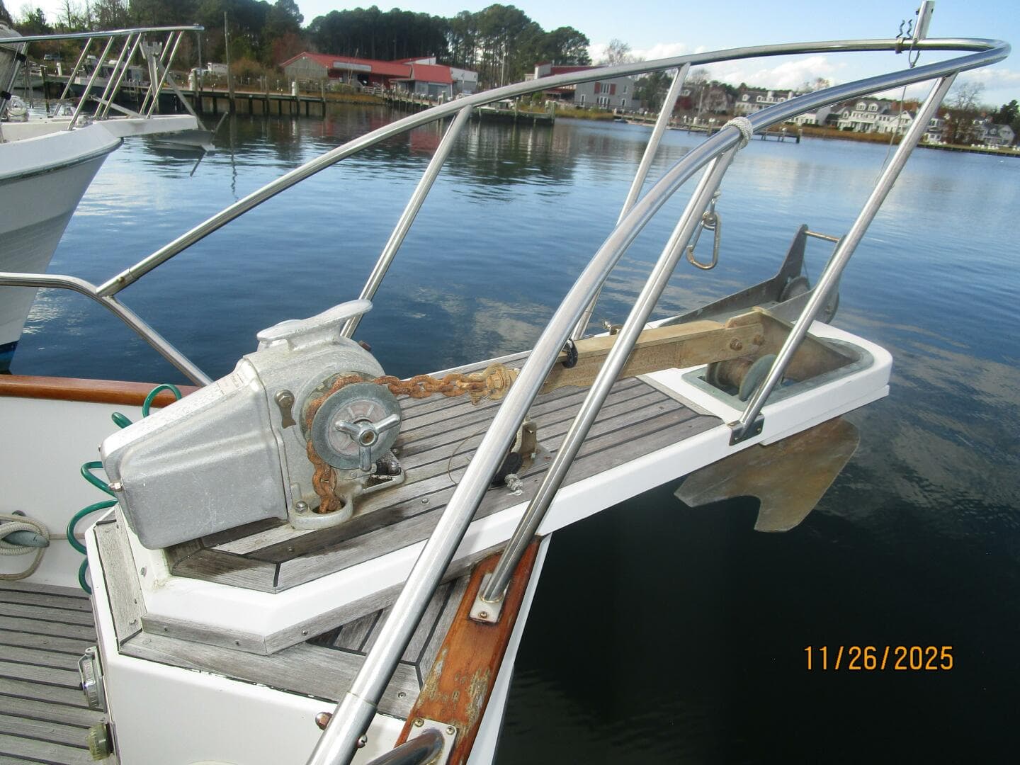 42' Grand Banks anchor windlass3
