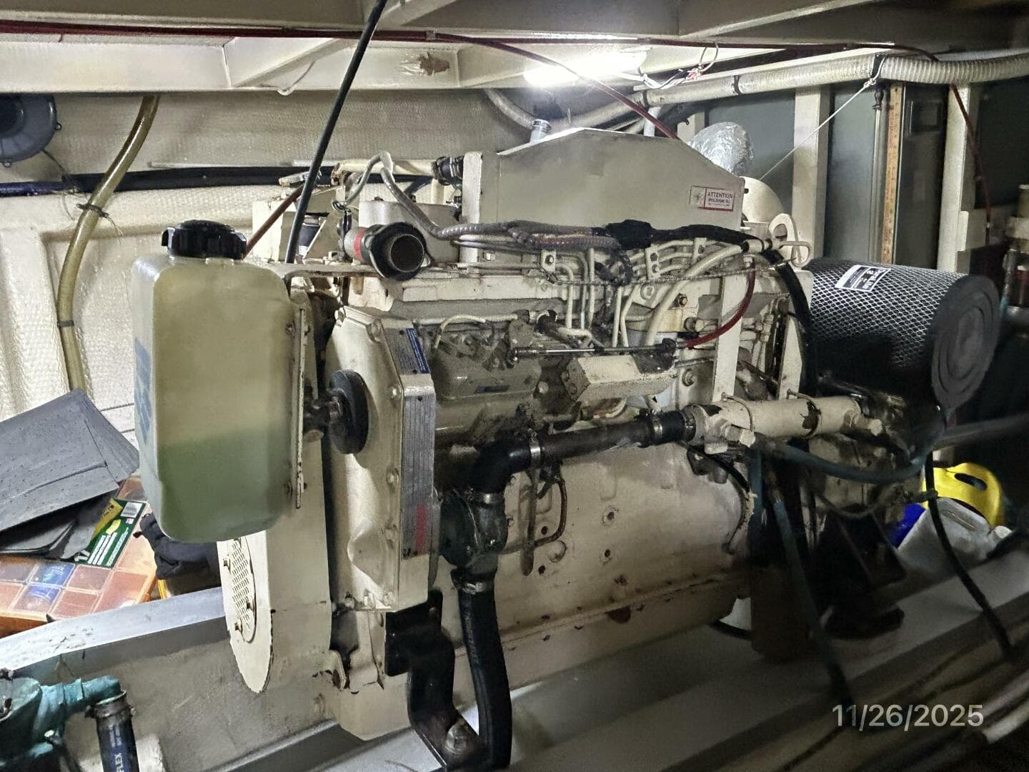 42' Grand Banks starboard main engine