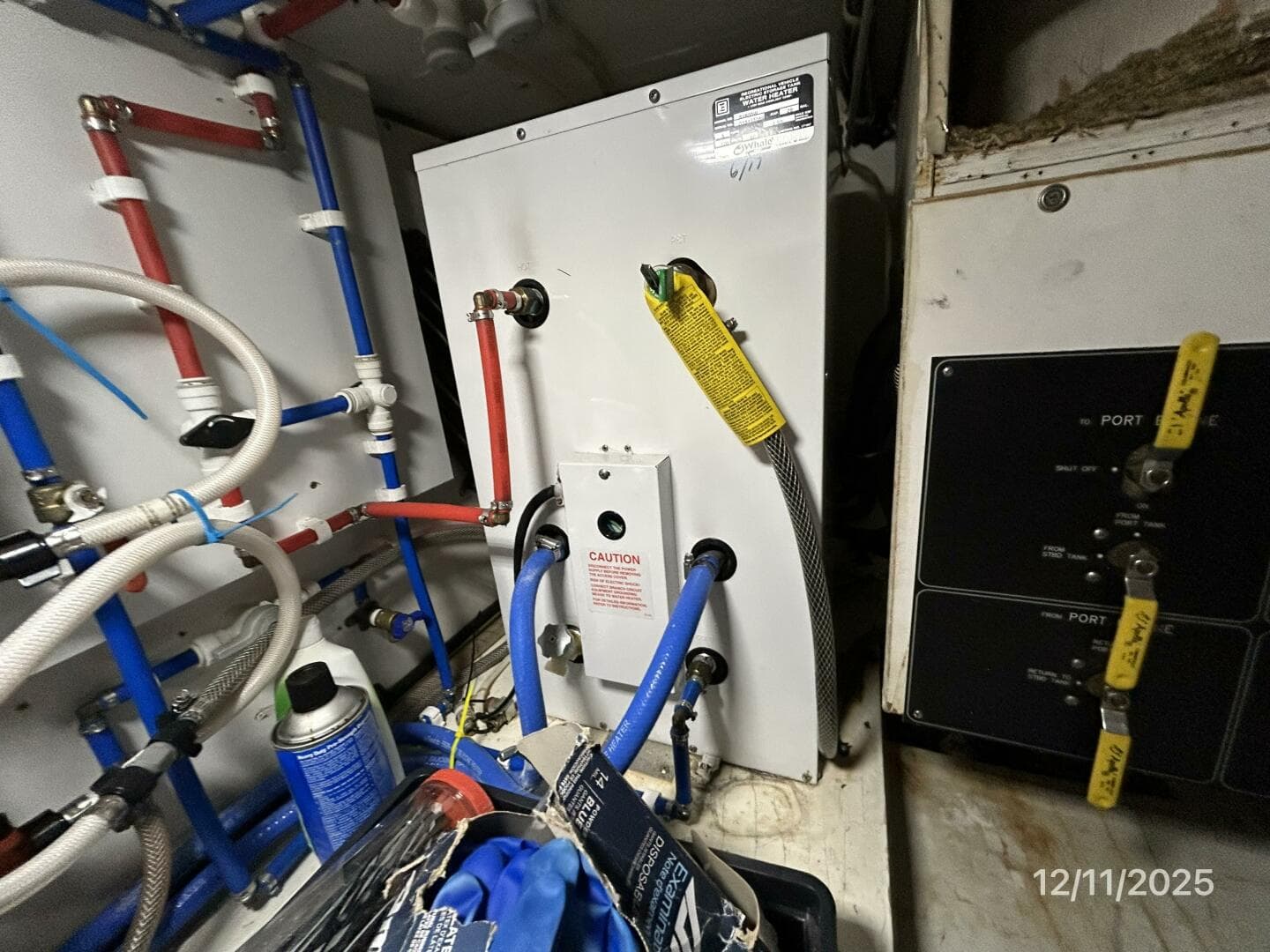 47' Bayliner water heater