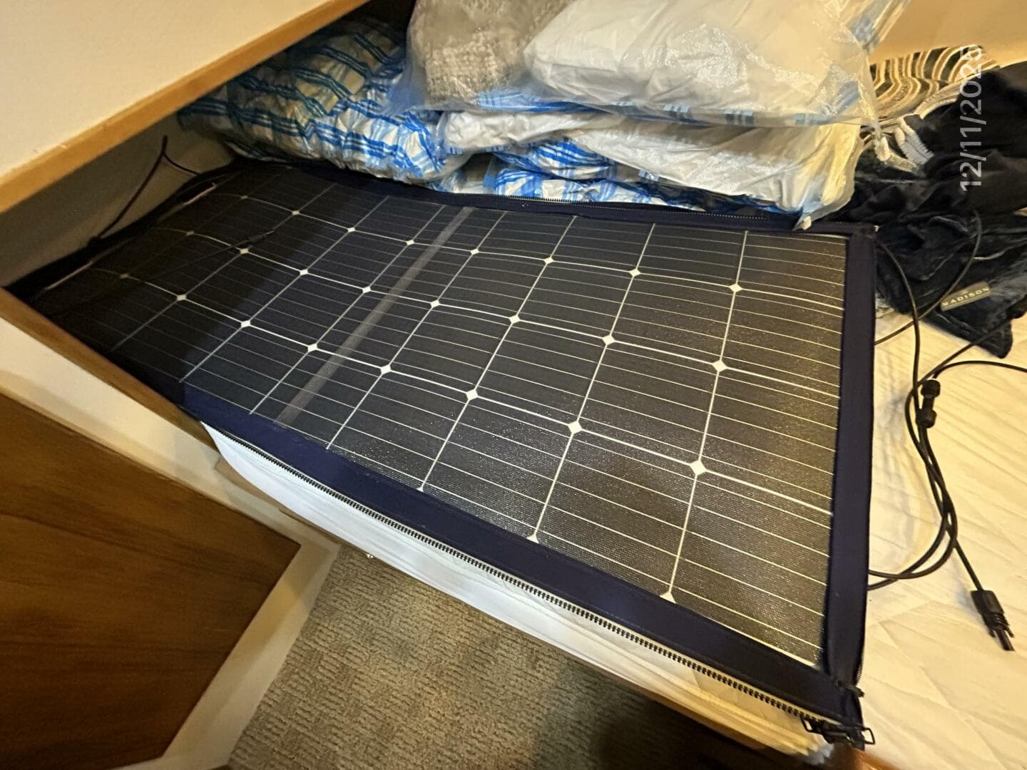 47' Bayliner solar panels