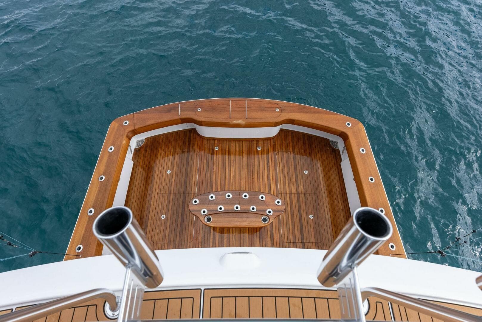 2022 Viking 68 Enclosed Bridge- PIPE DREAM- Mezzanine View to Cockpit