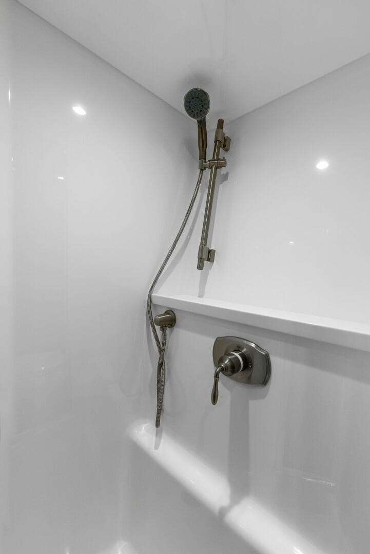 2022 Viking 68 Enclosed Bridge- PIPE DREAM- Forward Stateroom Head