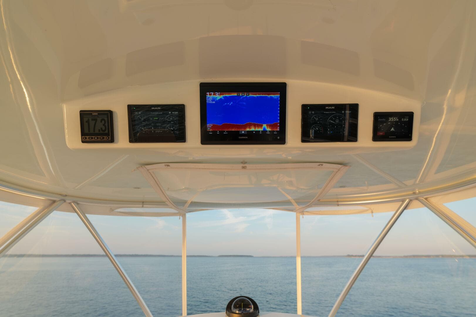 Viking 54 - Salty Dog -Flybridge Helm Station