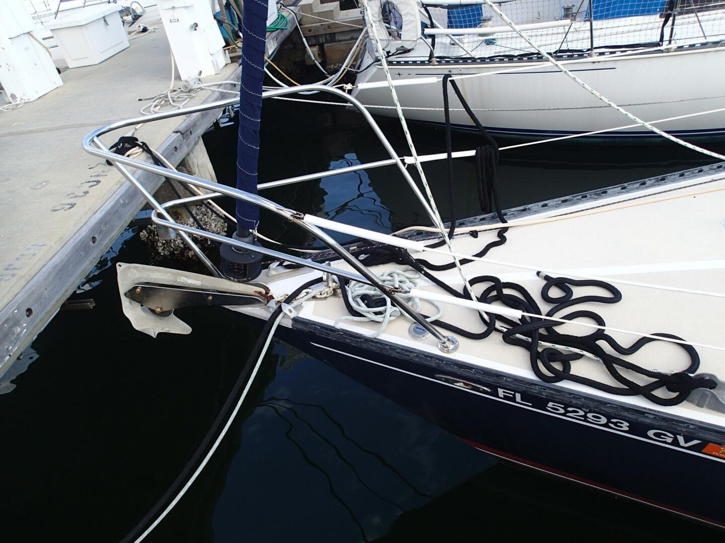 anchor from port side