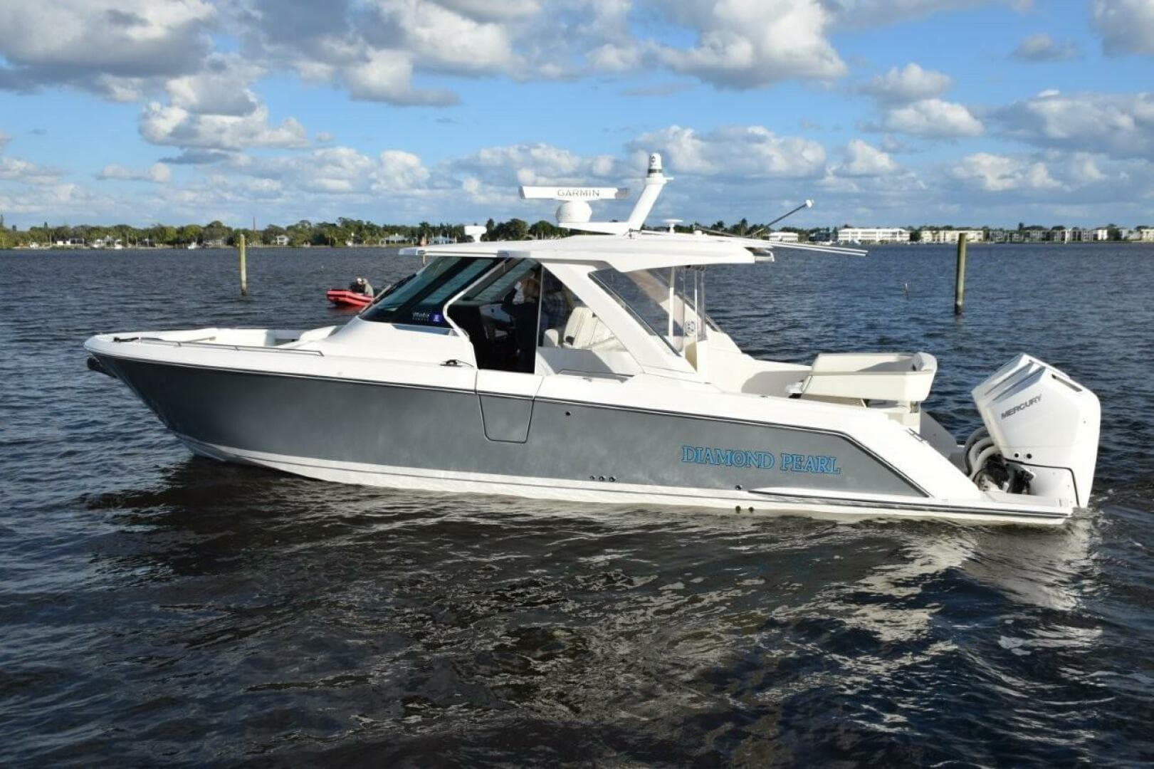Great Looking Boat! Brooklyn Grey Has A Slight Metallic Tone