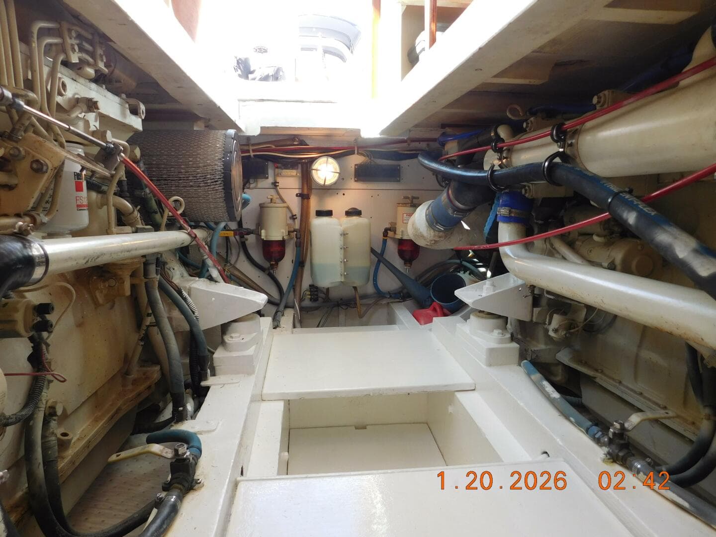 Clean And Dry Center Engine Room Bilge