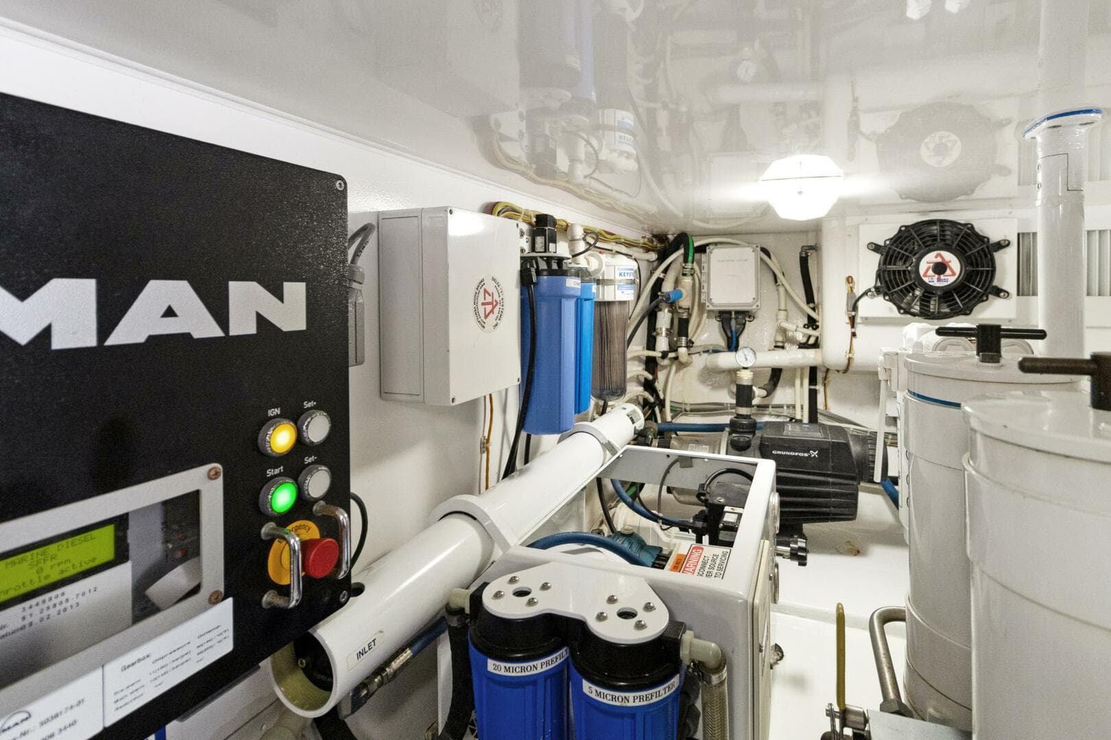 Engine Room Forward Shelf Facing Starboard