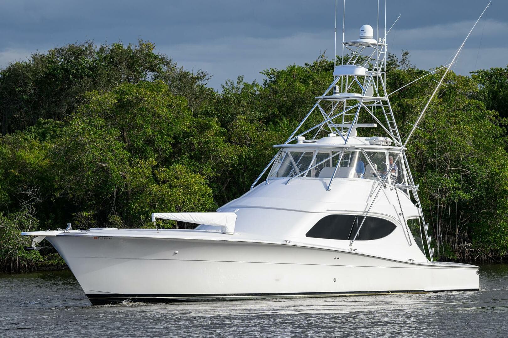 Hatteras 63 Reelin N Dealin - Exterior Profile