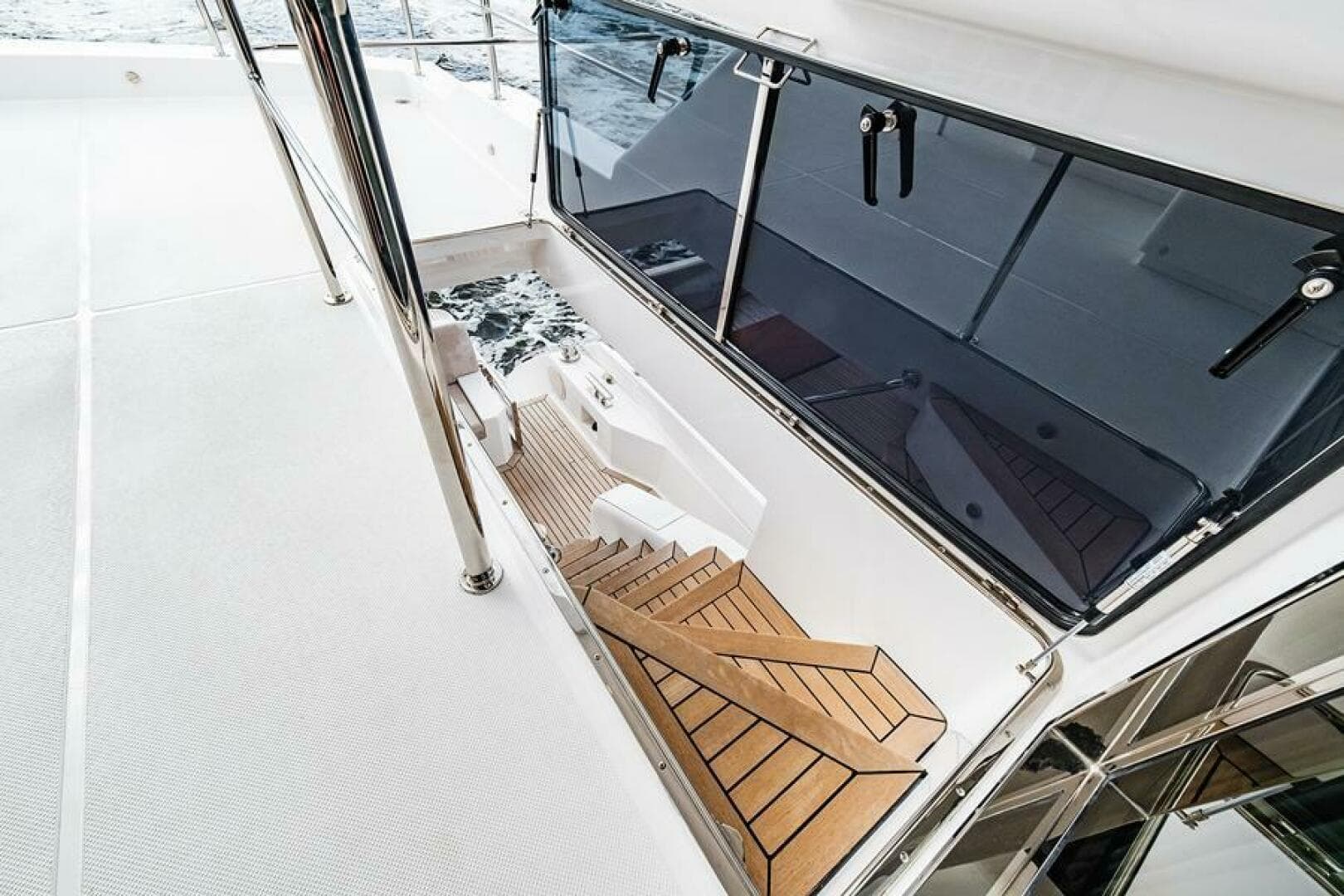 Bridge Deck Steps to Aft Deck  