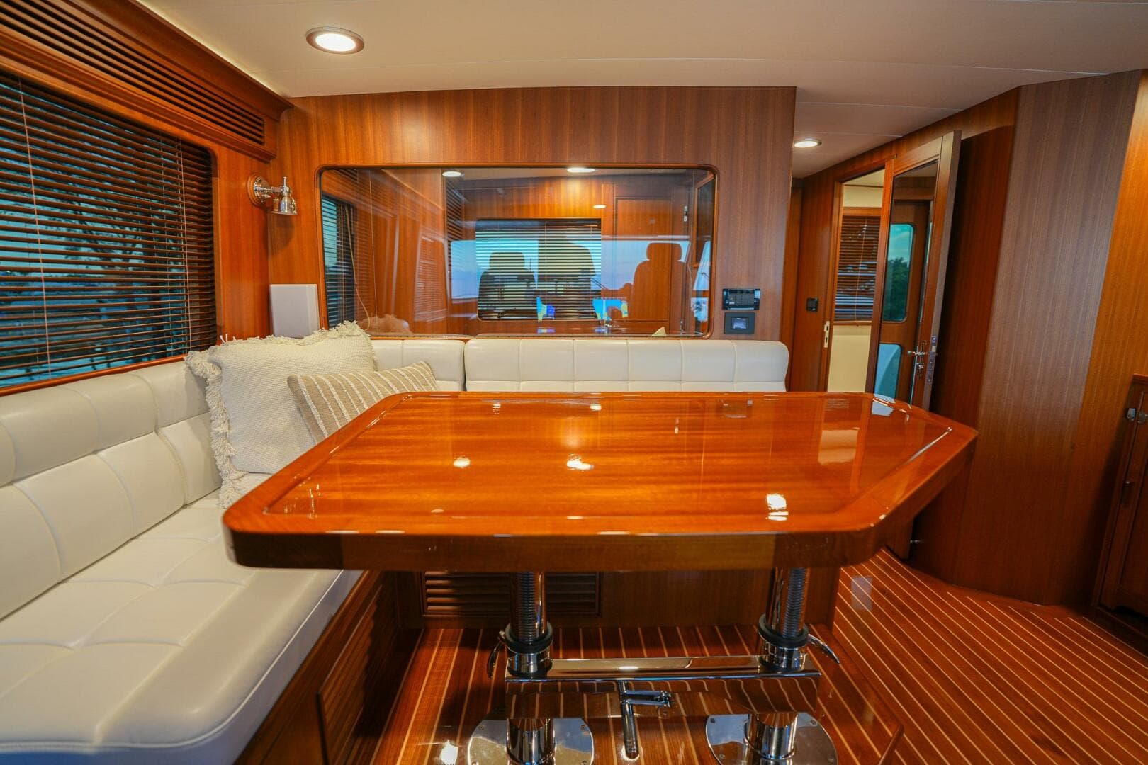 Command Bridge Settee Facing Aft