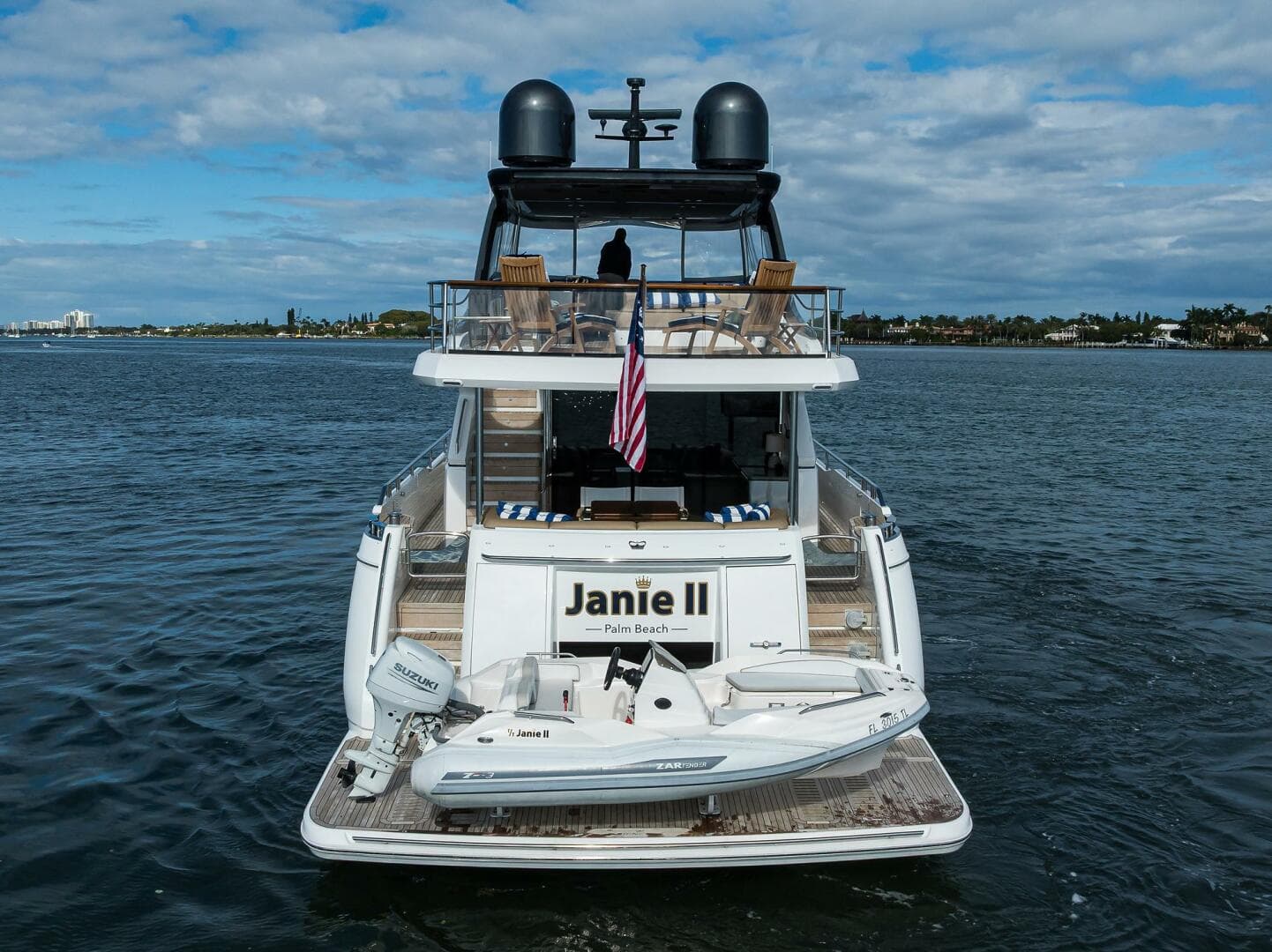 Princess Y78 - Janie II - Aft Profile