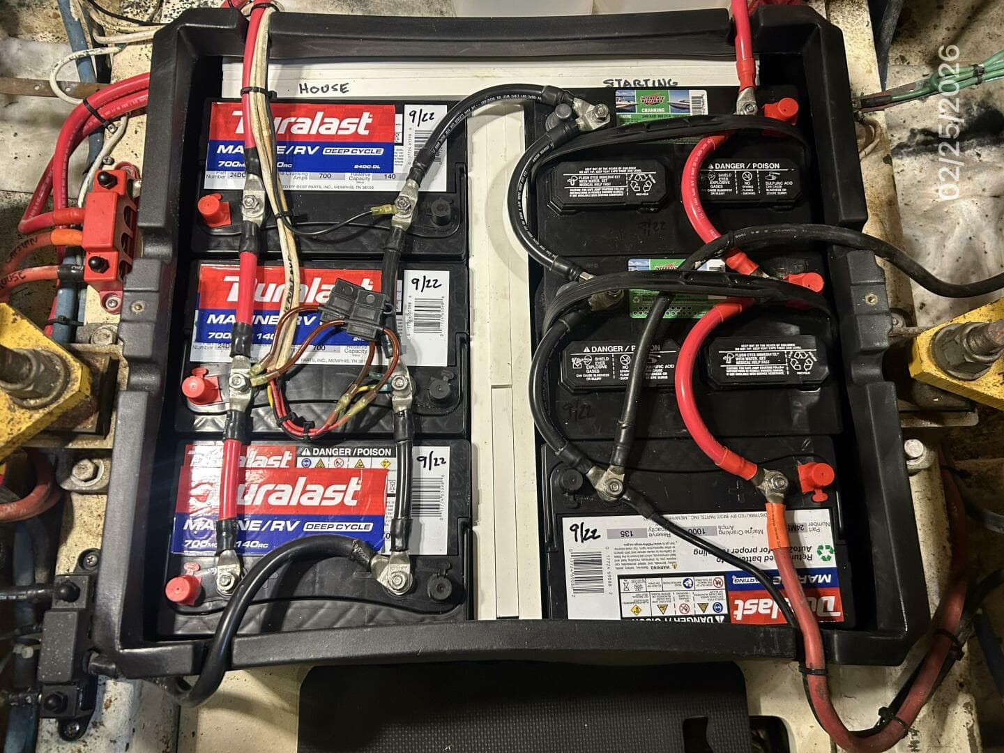 42' Jefferson battery bank