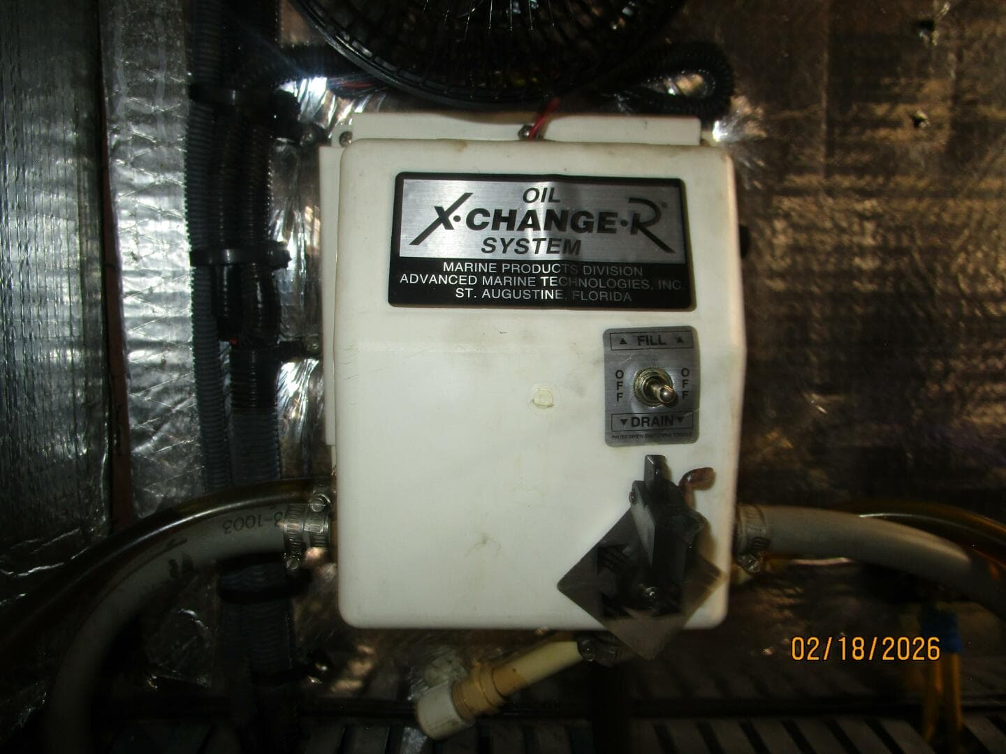 43' Mainship oil change system