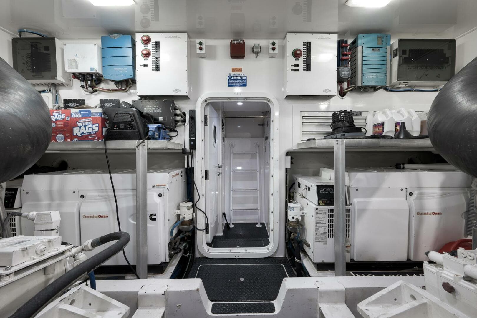 2011 Viking 76 Enclosed Bridge- TEUSEAS- Engine Room