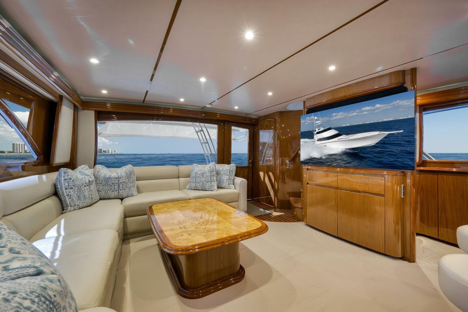 2011 Viking 76 Enclosed Bridge- TEUSEAS- Salon