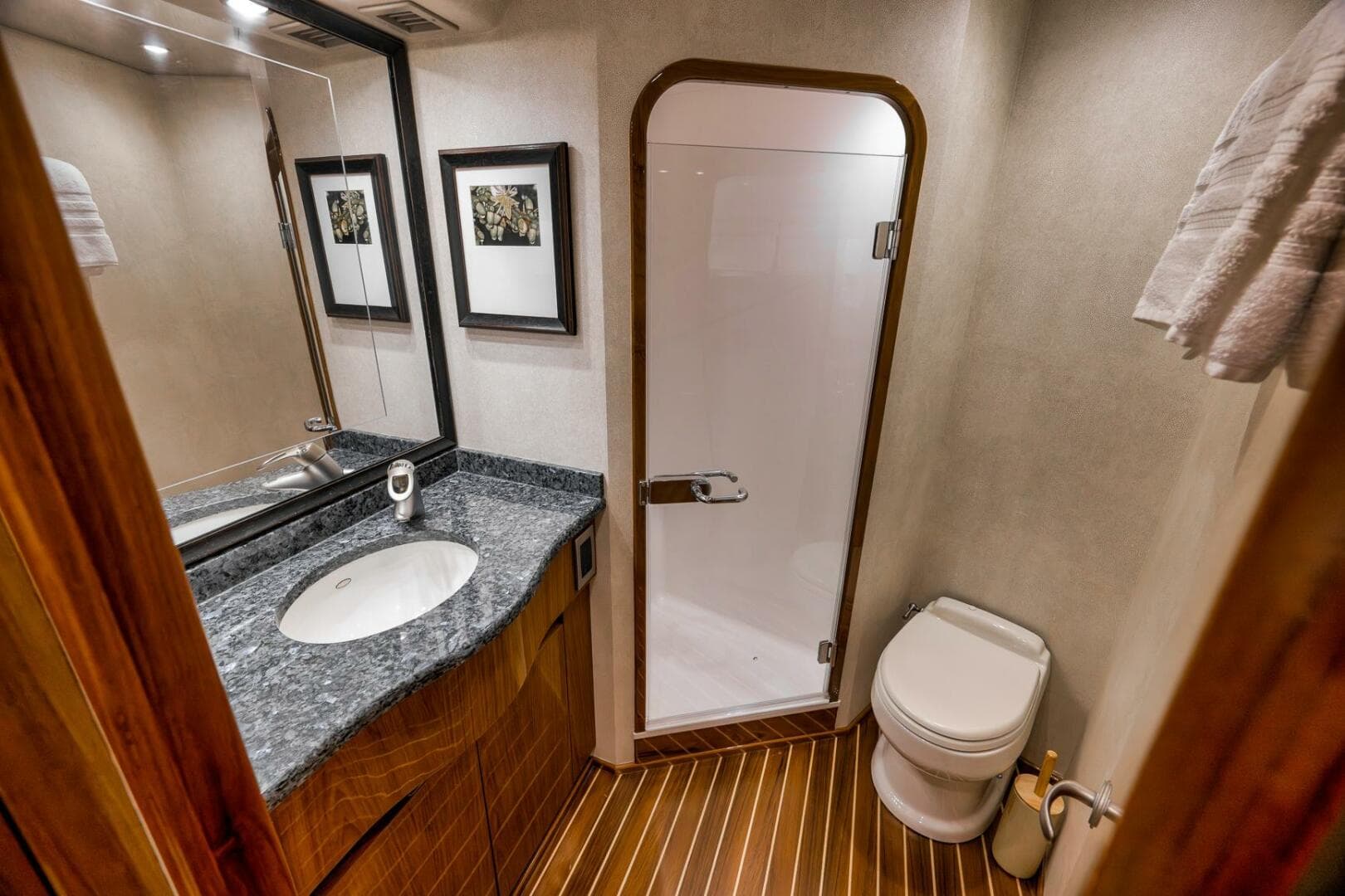 2011 Viking 76 Enclosed Bridge- TEUSEAS- Forward VIP Head