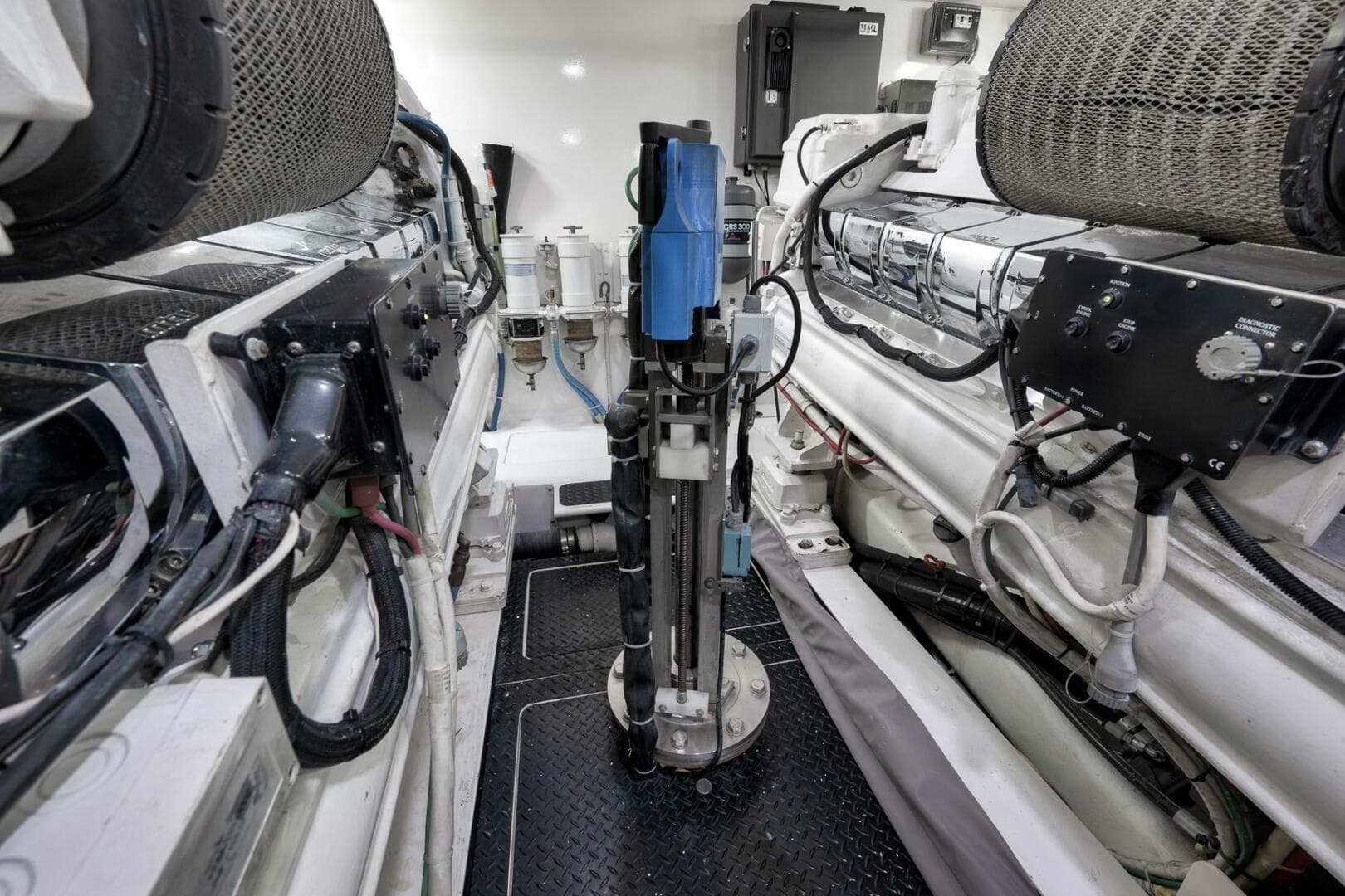 2011 Viking 76 Enclosed Bridge- TEUSEAS- Engine Room