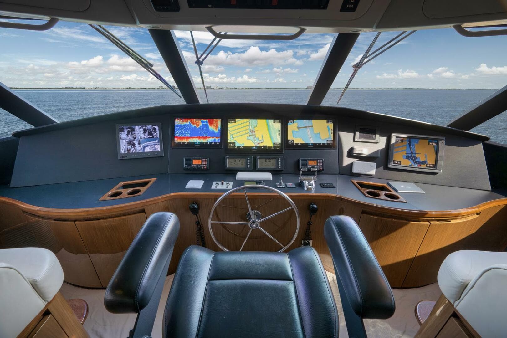 2011 Viking 76 Enclosed Bridge- TEUSEAS- Helm