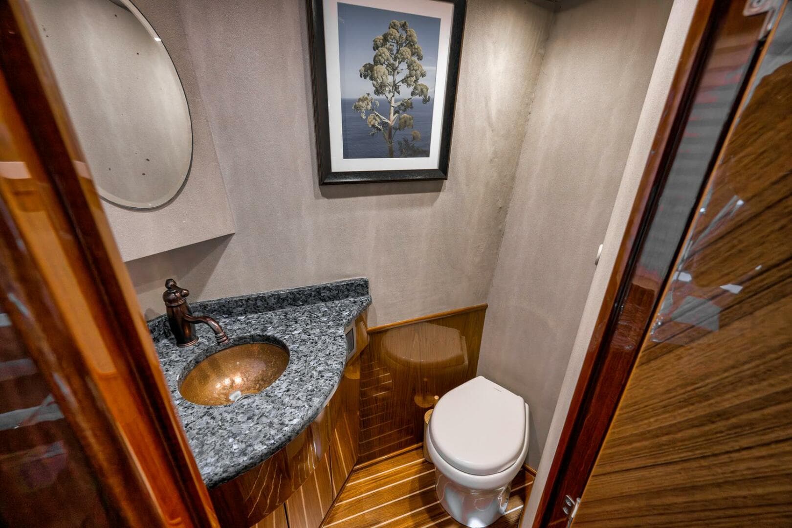 2011 Viking 76 Enclosed Bridge- TEUSEAS- Salon Day Head