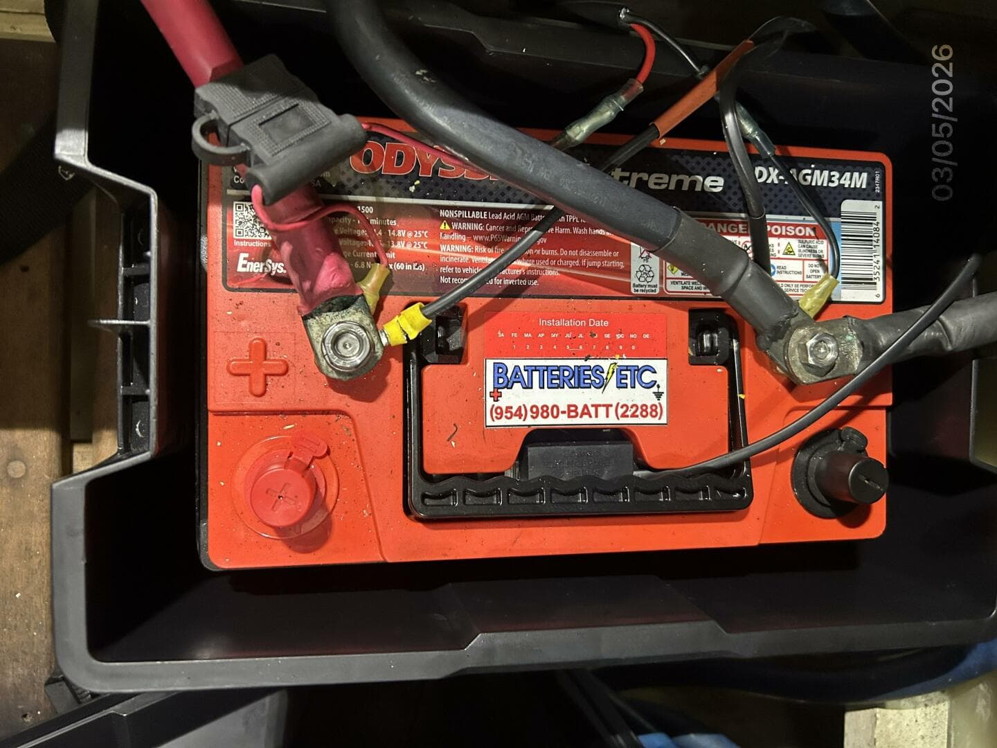 42' Grand Banks generator start battery