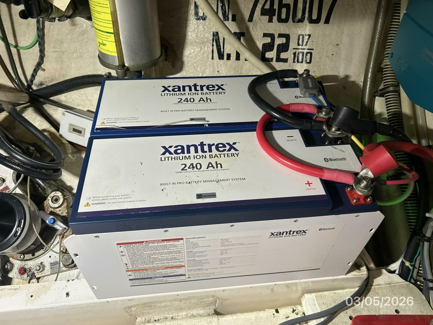 42' Grand Banks house battery bank