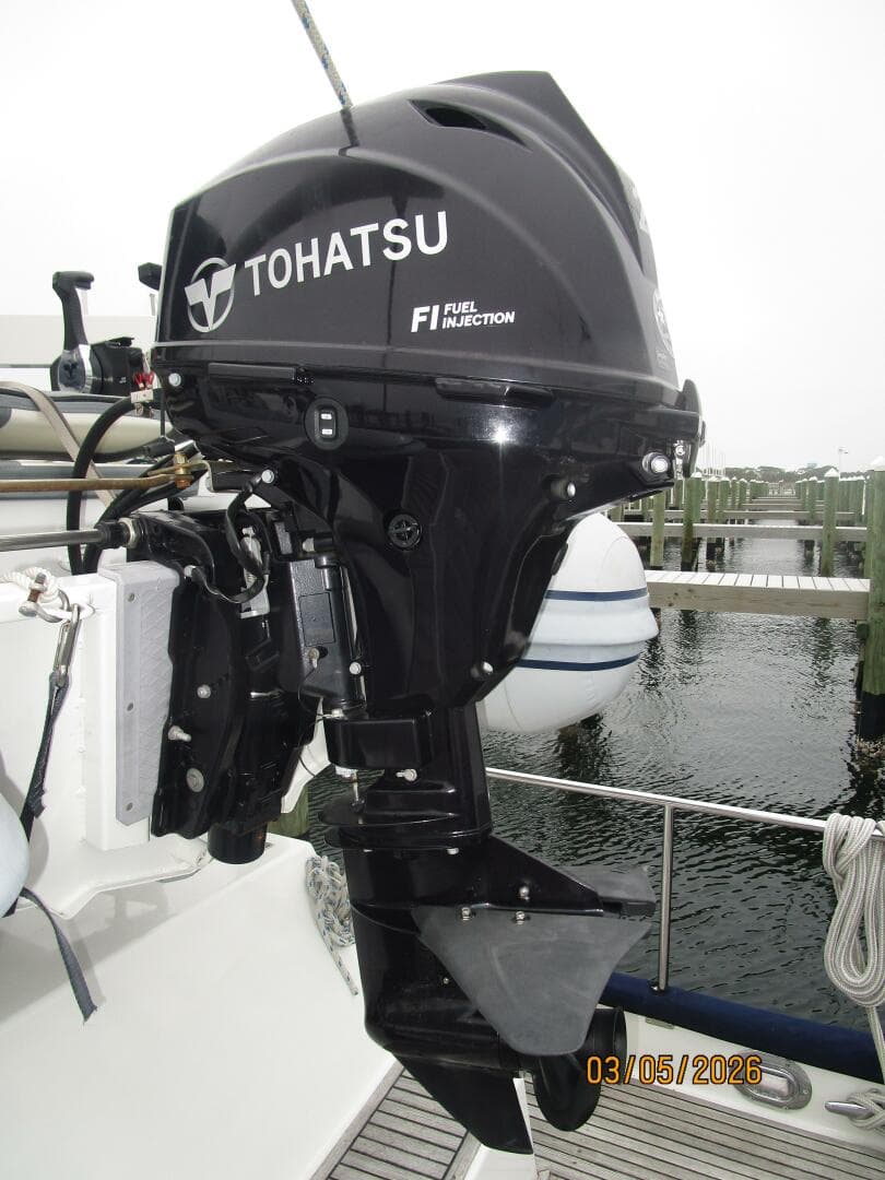 42' Grand Banks tender outboard